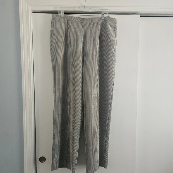 Alfred Dunner Corduroy Elastic Waist Proportioned Grey 18W Stretch Pants - Picture 1 of 7